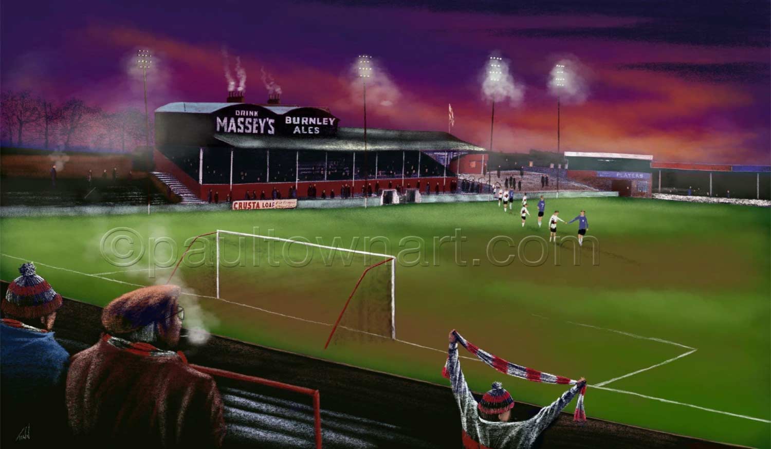 Accrington Stanley - Till the bitter end, Peel Park - box canvas print
