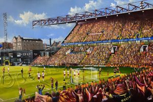 Bradford City - 90+6 Sarcevic Winning Promotion Goal v Fleetwood 2025 - box canvas print
