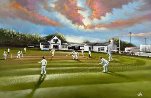 Baildon Cricket Club - box canvas print