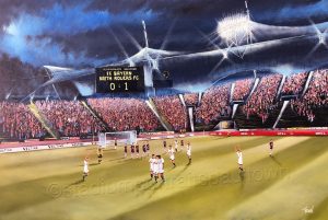 Raith Rovers - v Bayern Munich 1995 UEFA Cup - box canvas print