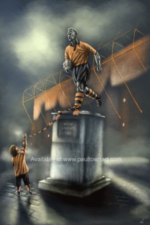 Wolverhampton Wanderers - Billy Wright - box canvas print