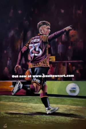 Bradford City - Bobby Pointon, He's One of Our Own Celebration - box canvas print