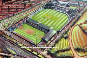 Bradford Park Avenue - Football and Cricket Grounds - box canvas print