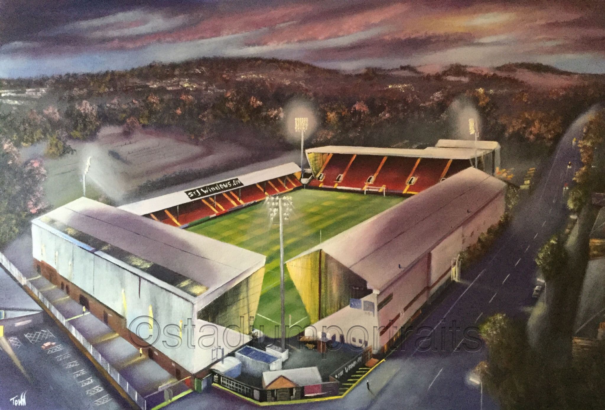 Dunfermline - East End Park - poster print