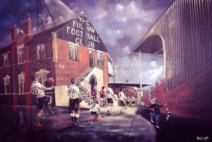 Fulham - Rolling Back The Years, Craven Cottage - box canvas print