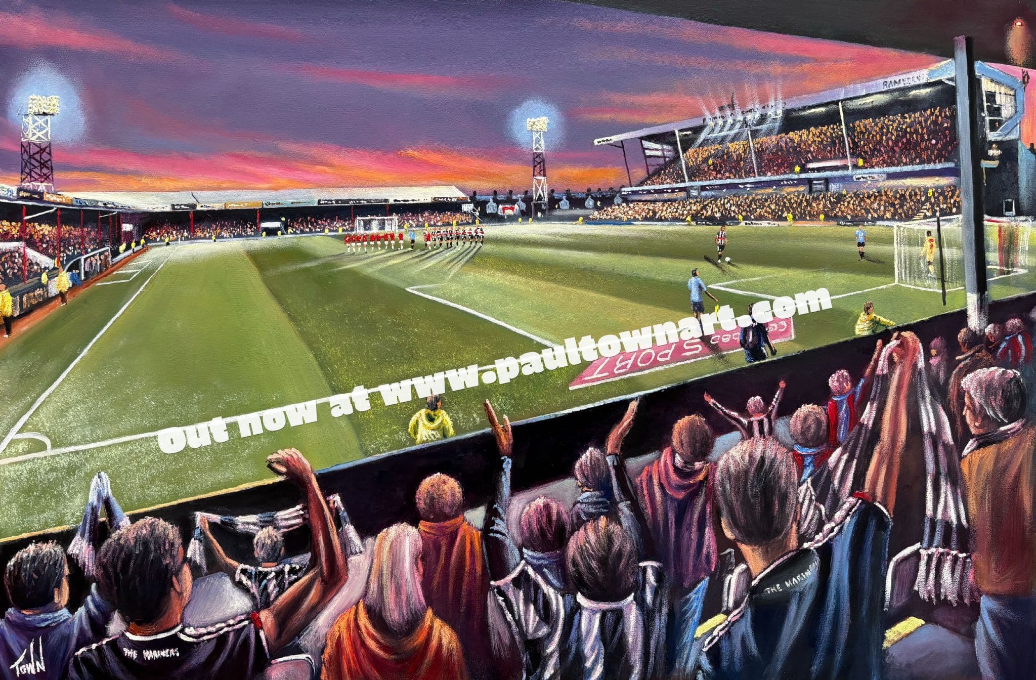 Grimsby Town - v Manchester United 27th August 2025 - box canvas print