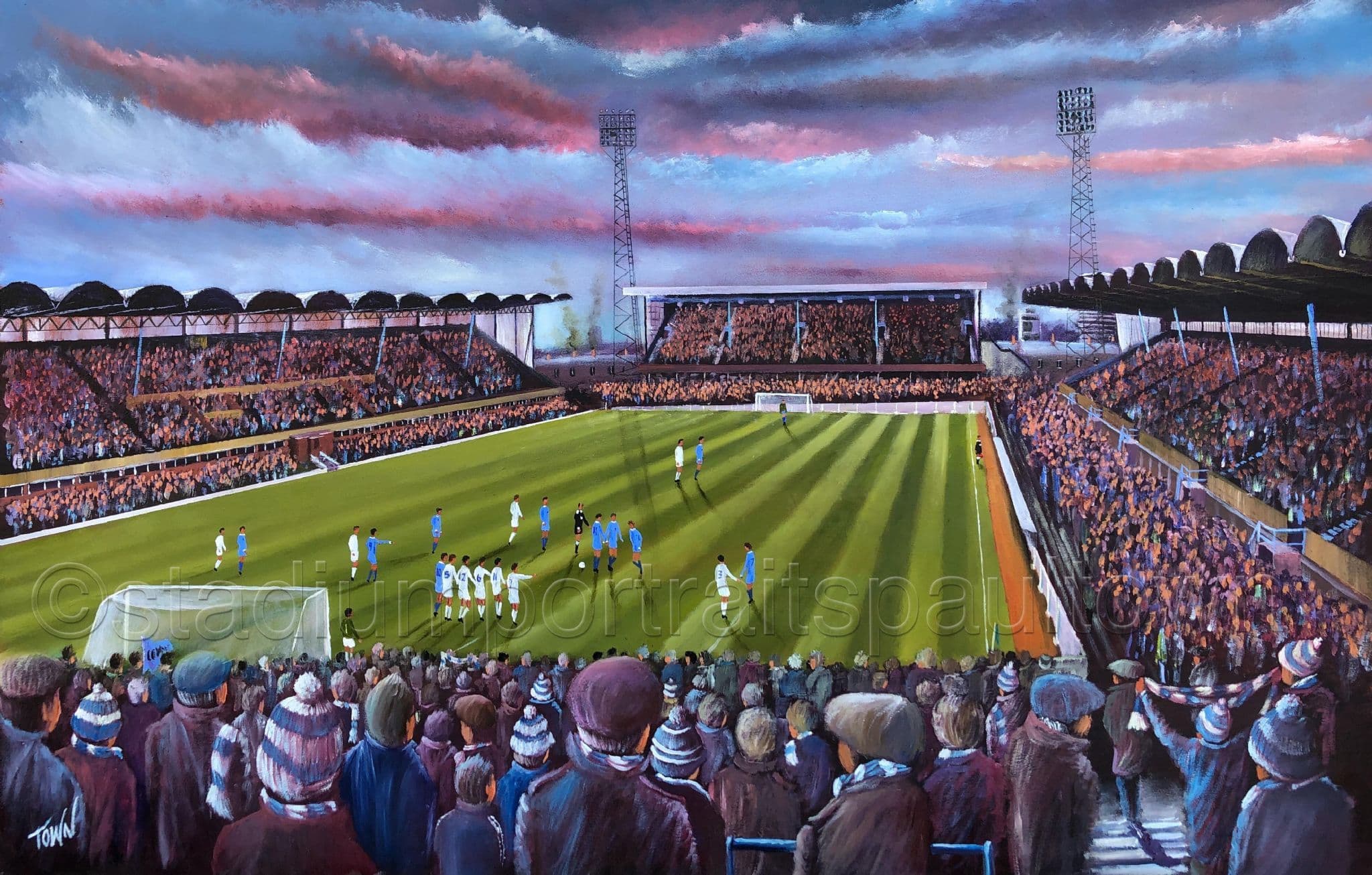 Coventry City - Highfield Road Memories - box canvas print