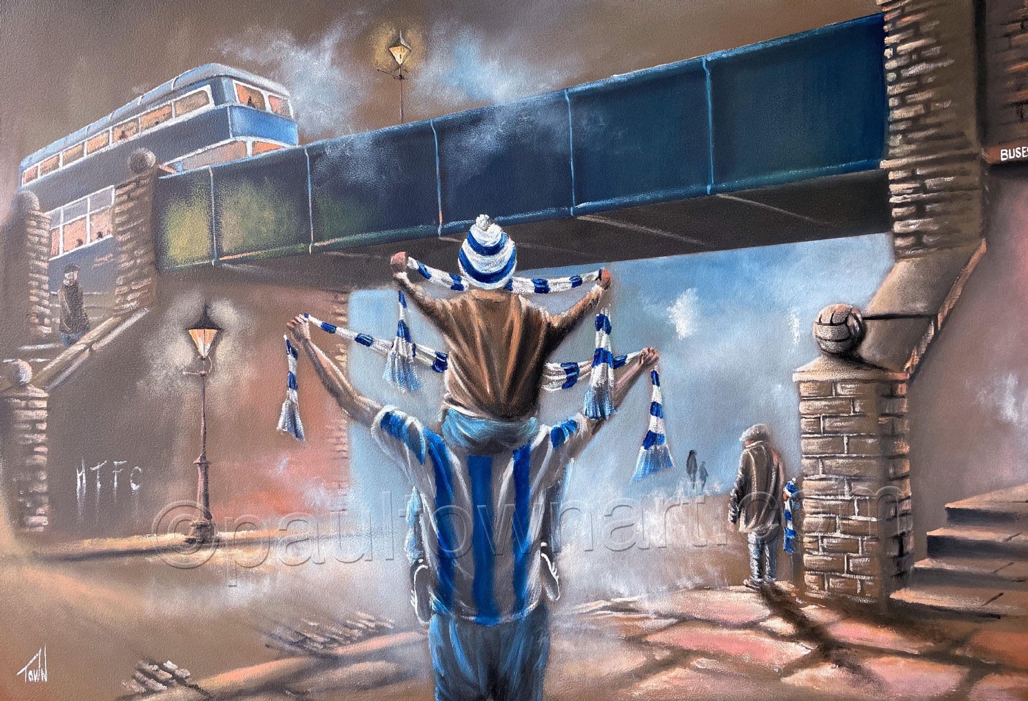 Huddersfield Town - Memories - box canvas print