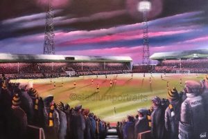 Hull City - Boothferry Park - box canvas print