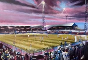 Leeds United - Elland Road 1980s - box canvas print