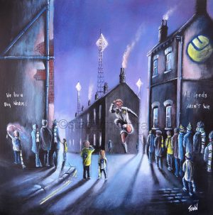 Leeds United - All Leeds Aren't We - box canvas print