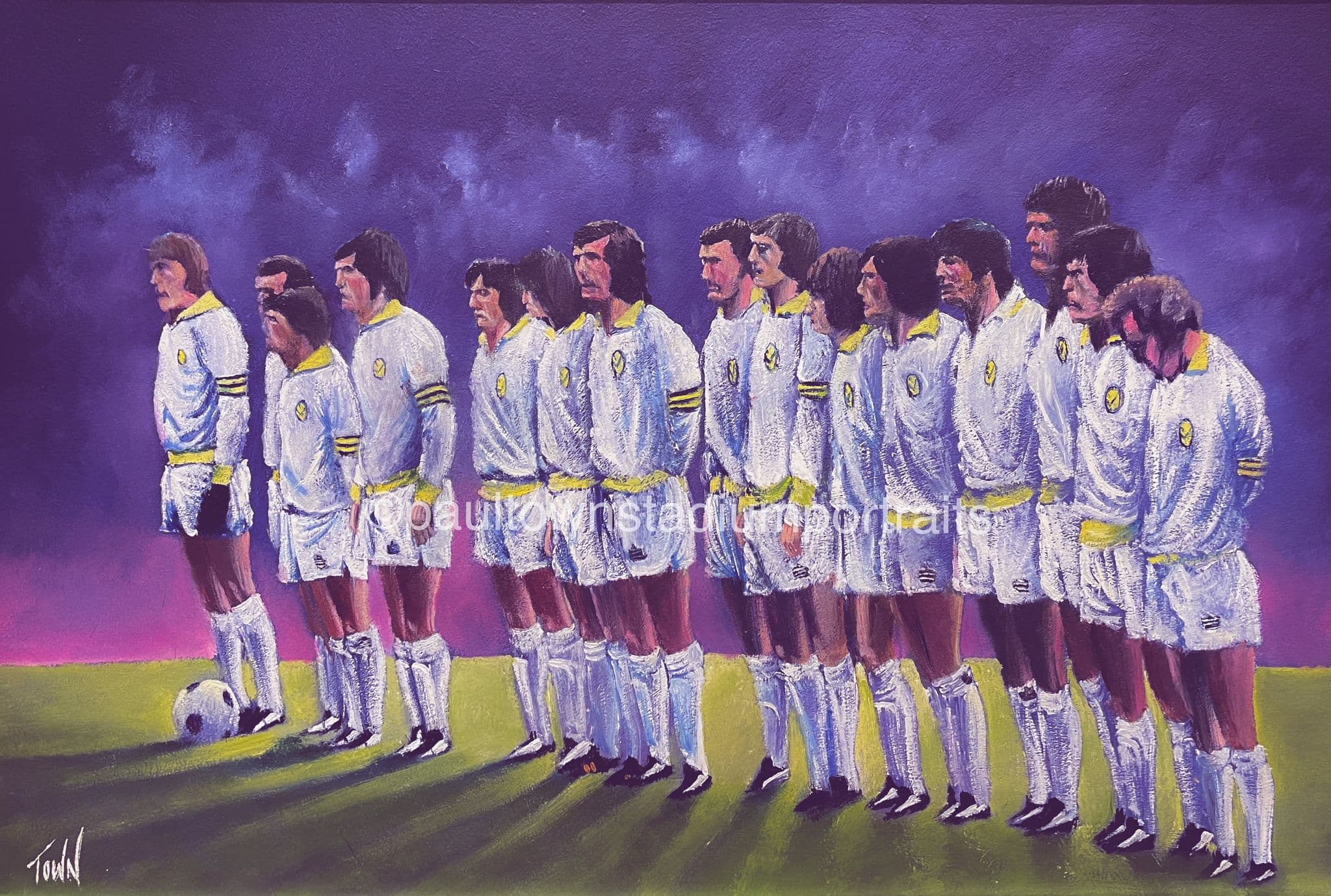 Leeds United - Champions of Europe, Paris 1975 - box canvas print