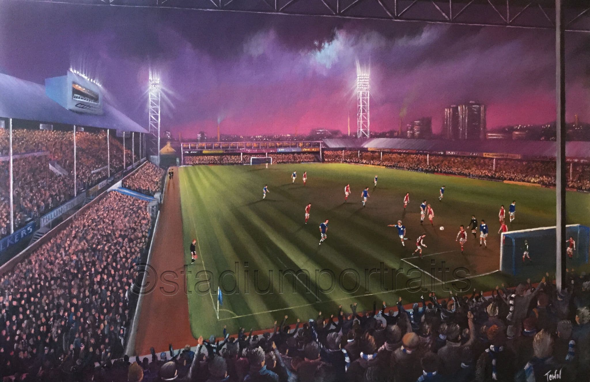Leicester City - 1970s Filbert Street - poster print