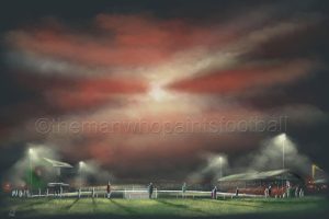 Glentoran - The Atmospheric Oval - poster print