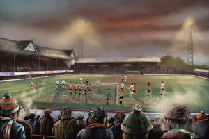 Bradford Park Avenue - The Final Wool City Derby  v Bradford City - poster print