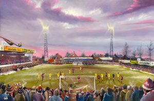 York City v Arsenal - FA Cup 4th Round January 1985 - box canvas print