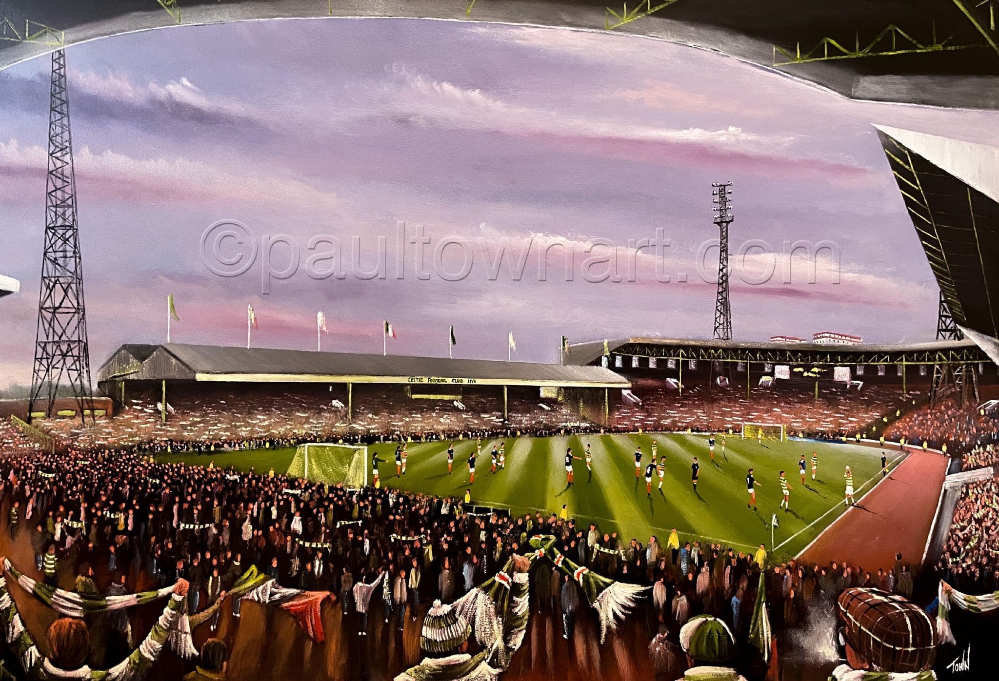 Celtic - v Dundee 1988 - poster print