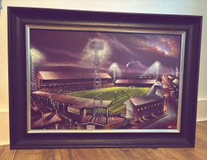 Blackburn Rovers - Ewood Park 'The Good Old Days' - Original artwork on board