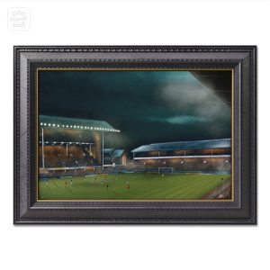 Everton - Goodison Park Everton v Bayern Munich 1985 - Original artwork on board