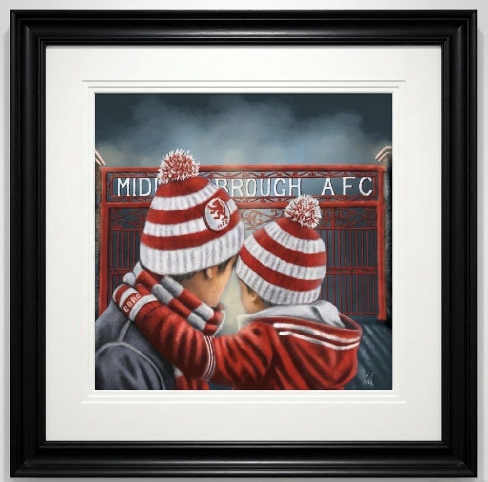 Middlesbrough - A Father and Son Day Out, Riverside Stadium - Original artwork on board
