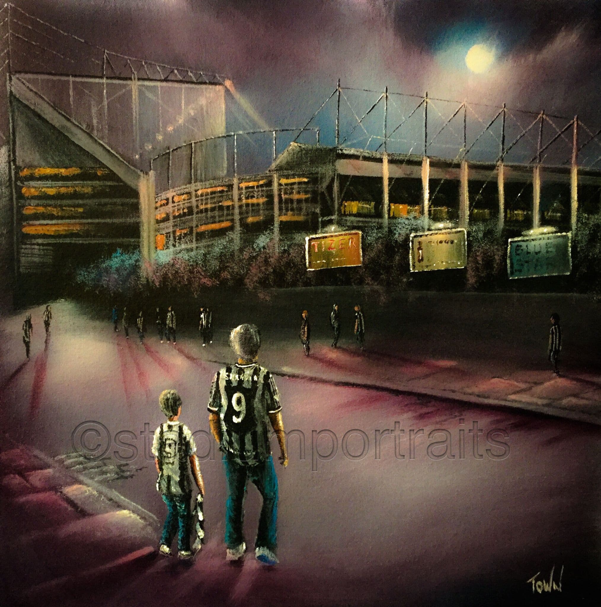 Newcastle Utd - My First Match - poster print