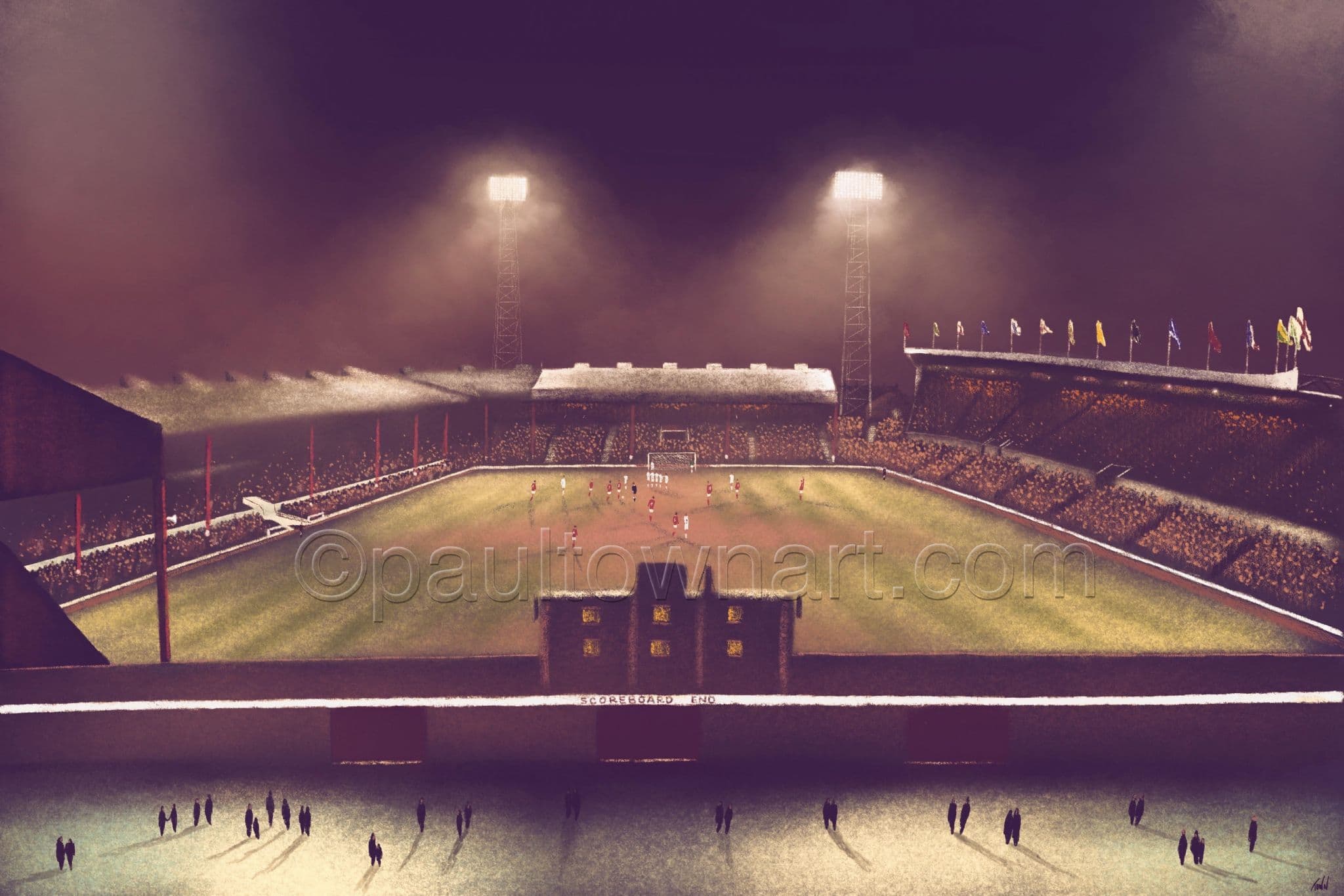 Manchester United - Old Trafford 1960s - poster print