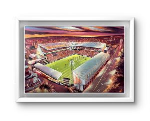 Bradford City - Our Church, Valley Parade - Original artwork on board