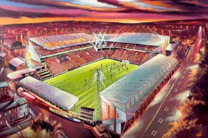 Bradford City - Our Church, Valley Parade - poster print
