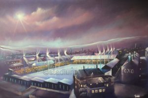 Thrum Hall, Halifax Winter Nights poster print