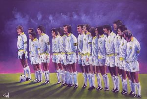 Leeds United 'Champions of Europe' Paris 1975 poster print