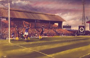The Kop, St Andrews, Birmingham City poster print
