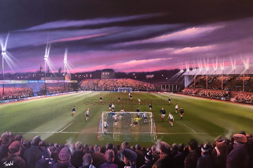 Brockville Falkirk 1970s box canvas print