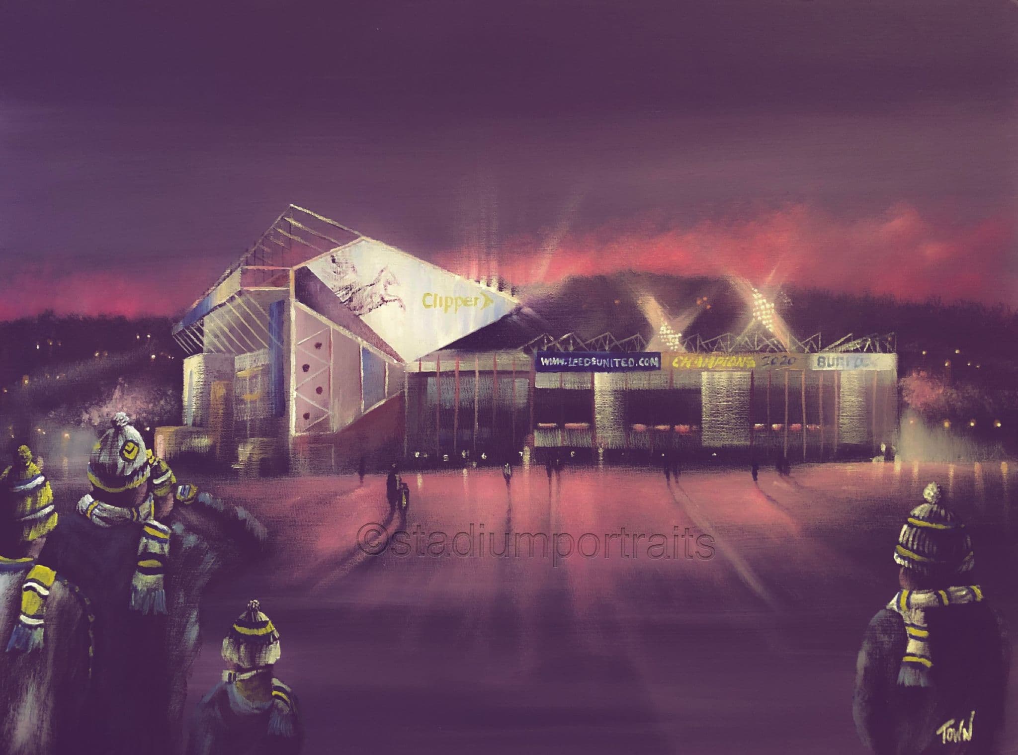 Leeds United - Return of the Diamonds - poster print