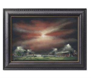 Glentoran - The Atmospheric Oval - Original artwork on board