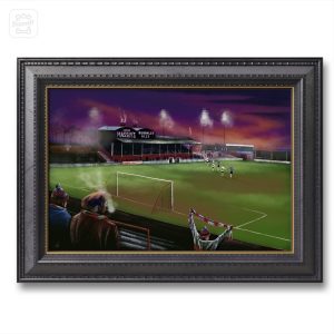 Accrington Stanley - Till the bitter end, Peel Park - Original artwork on board