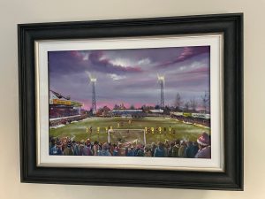 York City v Arsenal - FA Cup 4th Round January 1985 - Original artwork on board