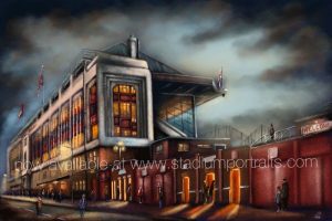 Arsenal - The East Stand, Highbury Stadium - canvas print