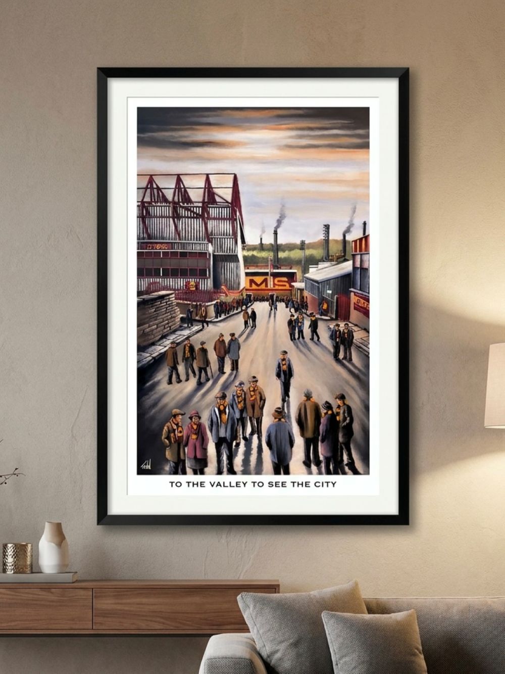 Bradford City - To The Valley To See The City - poster print