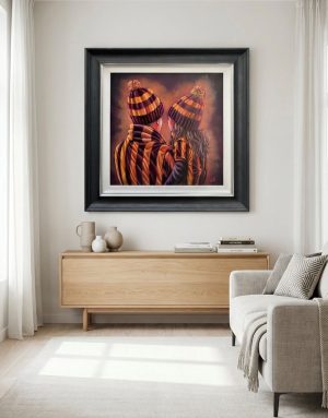 Bradford City - Father and Daughter - Original artwork on board