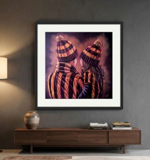 Bradford City - Father and Daughter - unframed poster print