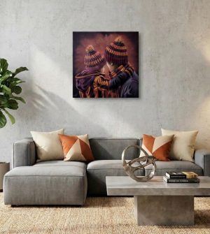 Bradford City - Father and Son - box canvas print