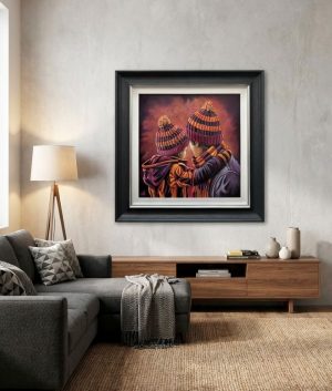 Bradford City - Father and Son - Original artwork on board