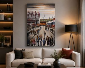 Bradford City - To The Valley To See The City - box canvas print