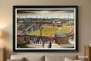 Sold - Third Lanark - Cathkin Park - Original artwork on board