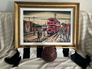 SOLD - Dunfermline Athletic - Into the Valley- Original unframed artwork on board