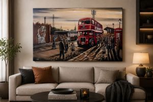 Dunfermline Athletic - Into the Valley - box canvas print