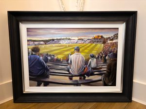 Scarborough Cricket Ground - Yorkshire Cricket - Original unframed artwork on board
