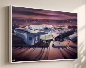 Hillsborough Reflections - Sheffield Wednesday - box canvas print