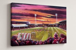 Rotherham United - From The Tivoli End - Millmoor - box canvas print