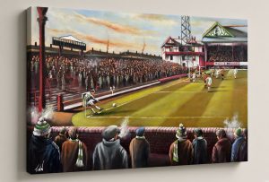 Bradford Park Avenue – The Canterbury End – box canvas print
